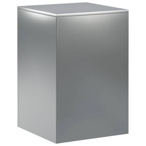 vidaXL Suporte para Plantas Prateado 40 x 40 x 60 cm A&ccedil;o