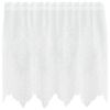 vidaXL Cortina de Renda Branco 120 x 150 cm Poli&eacute;ster