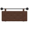 vidaXL Cabeceira Suspensa Castanho 100 cm Couro Sint&eacute;tico