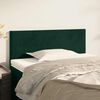 vidaXL Cabeceira de cama veludo 80x5x78/88 cm verde-escuro