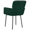 vidaXL Cadeiras de jantar 2 pcs veludo verde-escuro