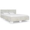 vidaXL Estrutura de cama 160x200 cm vime genu&iacute;no cinzento