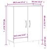 vidaXL Aparador 69,5x34x90 cm derivados de madeira cinzento sonoma