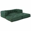 vidaXL Sofá Modular 2 pcs Verde 140 x 70 x 56 cm tecido