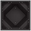 vidaXL Floreira 2 pcs Preto 50 x 50 x 75 cm A&ccedil;o