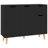vidaXL Aparador 90x30x72 cm derivados de madeira preto