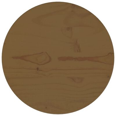 vidaXL Tampo de mesa pinho maciço Ø30x2,5 cm castanho