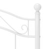 vidaXL Estrutura de cama 100x200 cm metal branco
