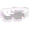 vidaXL 8 pcs conjunto sof&aacute;s jardim com almofad&otilde;es vime PE/ac&aacute;cia bege