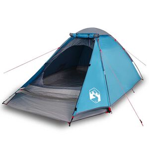 vidaXL Tenda de campismo c&uacute;pula para 2 pessoas imperme&aacute;vel azul