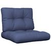 vidaXL Almofad&otilde;es para sof&aacute; de paletes 2 pcs tecido azul-marinho