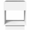 vidaXL Mesa de centro luzes LED Infinity 40x40x50 cm branco