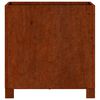 vidaXL Vaso/floreira com pernas 40x40x40 cm a&ccedil;o corten cor enferrujado