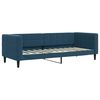 vidaXL Sof&aacute;-cama com gavet&atilde;o e colch&otilde;es 80x200 cm veludo azul