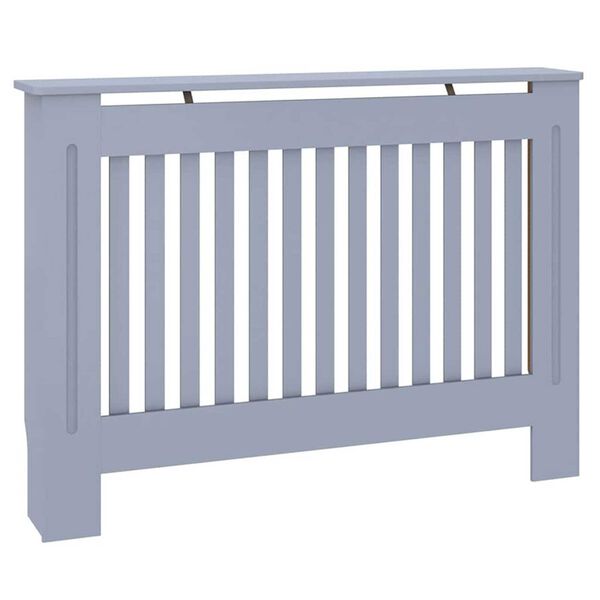 vidaXL Capa de Radiador 2 pcs Cinzeto 112 x 19 x 81,5cm