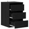 vidaXL Gabinete de Gavetas com gaveta Carvalho Preto 41 x 40 x 58 cm
