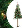 vidaXL &Aacute;rvore de Natal Slim com 150 LEDs com suporte Verde 150 cm