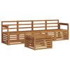 vidaXL Conjunto de Sof&aacute;s para Exterior 5 unid. 4 lugar Natural