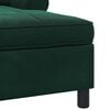vidaXL Chaise Lounge com almofada Verde Escuro 91 x 157 x 91 cm Veludo