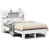 vidaXL Cama sem colch&atilde;o 135x190 cm madeira de pinho maci&ccedil;a branco