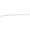 vidaXL Suporte de lona para reboques Prateado 136-218 cm