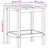 vidaXL Mesa Lateral Adirondack Preto 38 x 38 x 46 cm HDPE