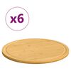 vidaXL T&aacute;bua de cortar &Oslash;40x1,5 cm bambu