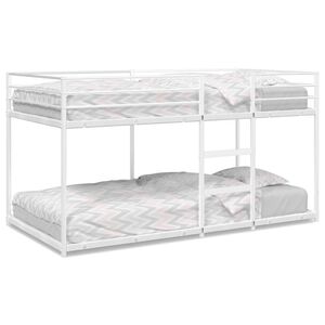 vidaXL Beliche sem colch&atilde;o 90x190 cm a&ccedil;o branco