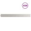 vidaXL Orlas de relva 50 pcs 10x103 cm a&ccedil;o inoxid&aacute;vel