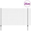 vidaXL Cerca com Poste Cinzeto 1,6 x 25 m A&ccedil;o e PVC