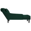 vidaXL Chaise lounge c/ almofada/apoio de bra&ccedil;os direito veludo