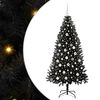 vidaXL &Aacute;rvore de Natal Preto 180 cm PVC