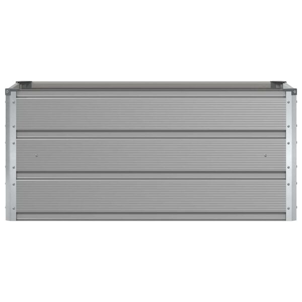 vidaXL Floreira Cinzento-claro 100 x 50 x 45 cm A&ccedil;o Galvanizado