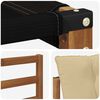 vidaXL Conjunto de Sof&aacute;s para Exterior 4 pcs Natural e Bege