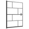 vidaXL Divis&oacute;ria de chuveiro ESG 100x140 cm preto