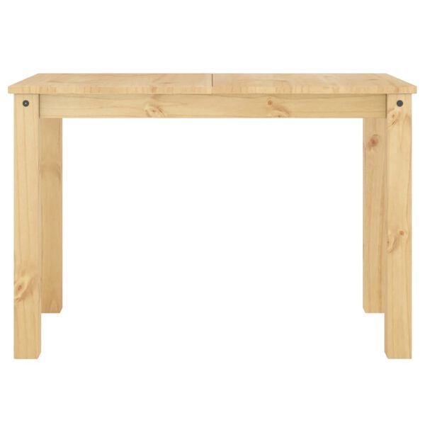 vidaXL Mesa de jantar Panama 112x60x75 cm madeira de pinho maci&ccedil;a