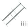 vidaXL Grade de Seguran&ccedil;a para Janelas com 2 Barras Cruzadas 3 pcs