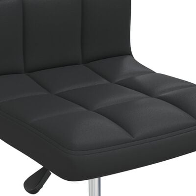 vidaXL Cadeira de jantar couro artificial preto