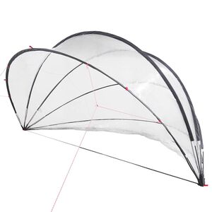 vidaXL C&uacute;pula de Piscina Manual Transparente 430 x 430 x 210 cm PVC