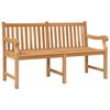 vidaXL Banco de jardim 150 cm madeira de teca maci&ccedil;a