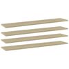 vidaXL Prateleiras estante 4pcs 100x20x1,5cm contrapl. carvalho sonoma