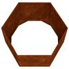 vidaXL Vaso/floreira 60x60x45 cm a&ccedil;o corten cor enferrujado