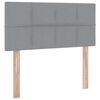 vidaXL Cama com arruma&ccedil;&atilde;o e colch&atilde;o Cinzento-claro 90 x 190 cm