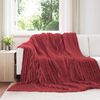 vidaXL Cobertor Vermelho Bordeaux 270 x 240 cm L&atilde;