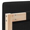 vidaXL Cabeceira estofada com cabeceira Marrom e Preto 120 cm