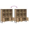 vidaXL Gabinete de Livros 2 pcs Carvalho Artesanal 99,5 x 30 x 108 cm