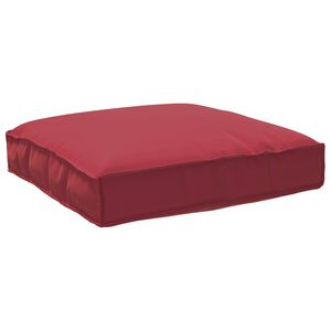 vidaXL Almofada Tecido Oxford Vinho Vermelho 80 x 80 x 12 cm
