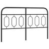 vidaXL Cabeceira de substitui&ccedil;&atilde;o 150 cm metal preto