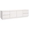 vidaXL M&oacute;vel de TV 176x37x47,5 cm madeira de pinho maci&ccedil;a branco