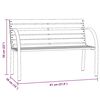 vidaXL Banco de jardim p/ crian&ccedil;as 81 cm madeira abeto chin&ecirc;s cinzento